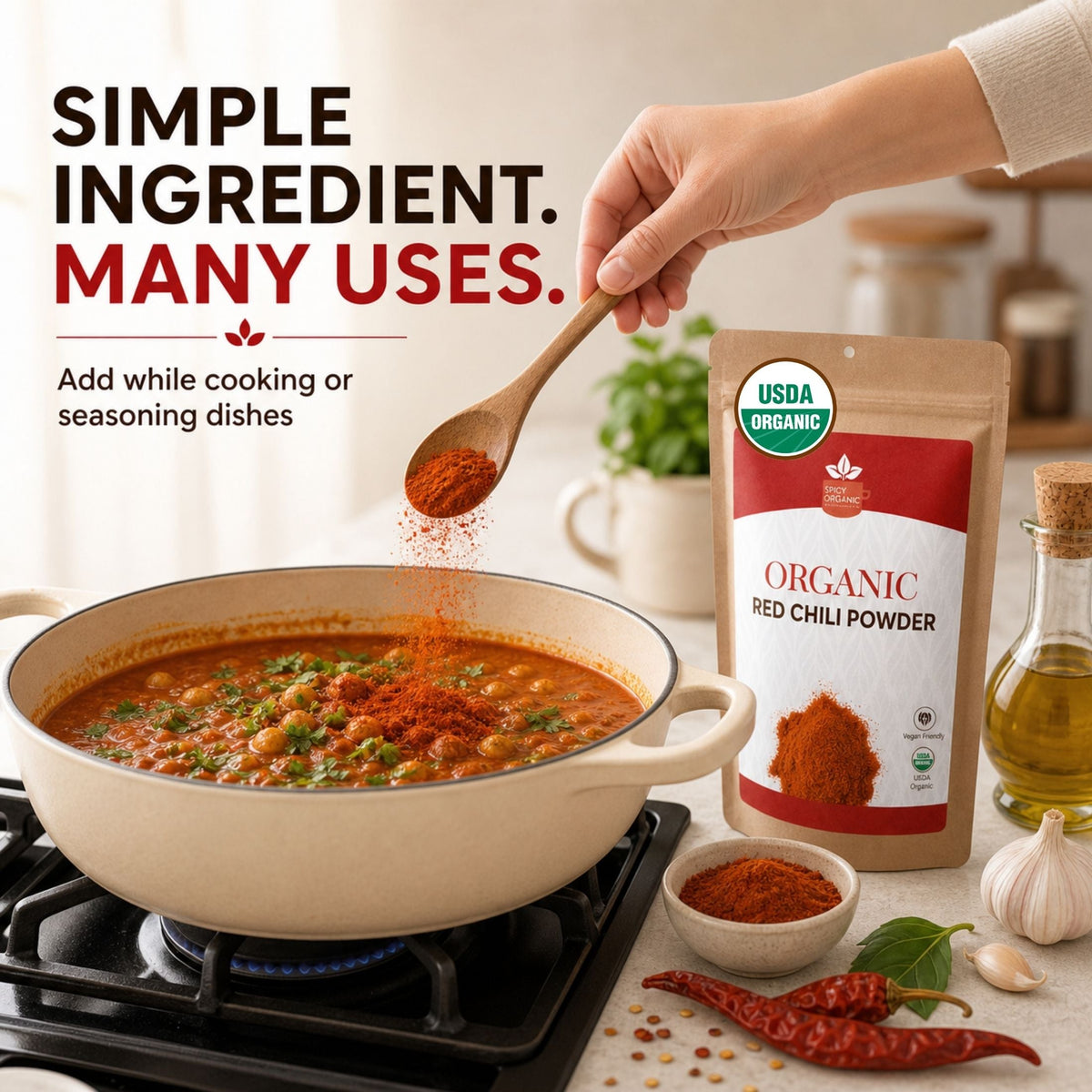Organic Red Chili Powder – Bold Heat for Curries & Marinades