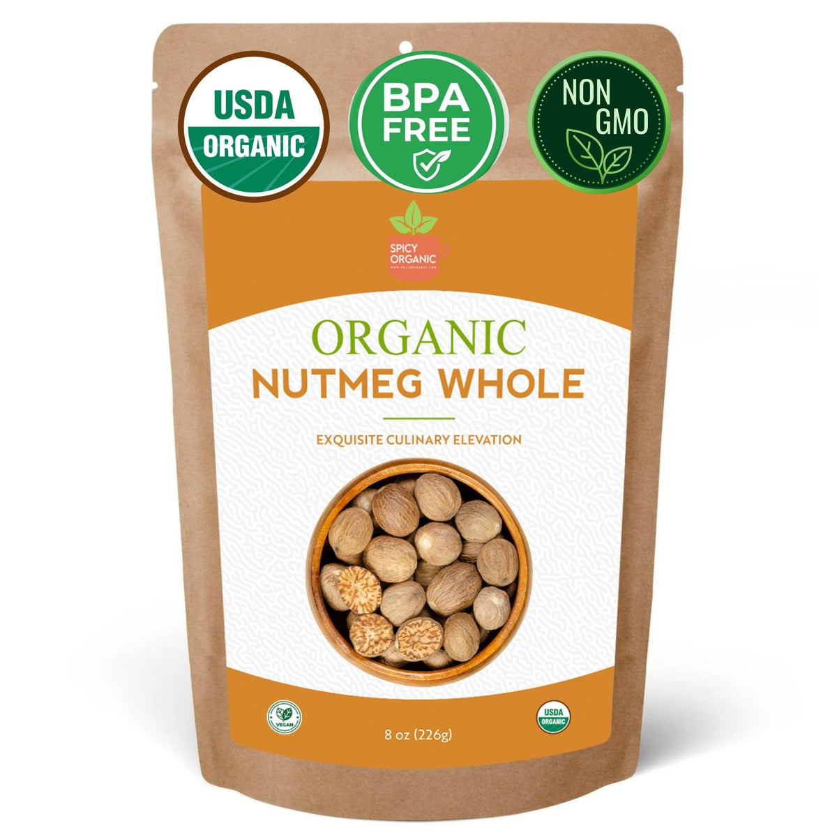 Organic Whole Nutmeg – Grate Fresh for Baking & Chai
