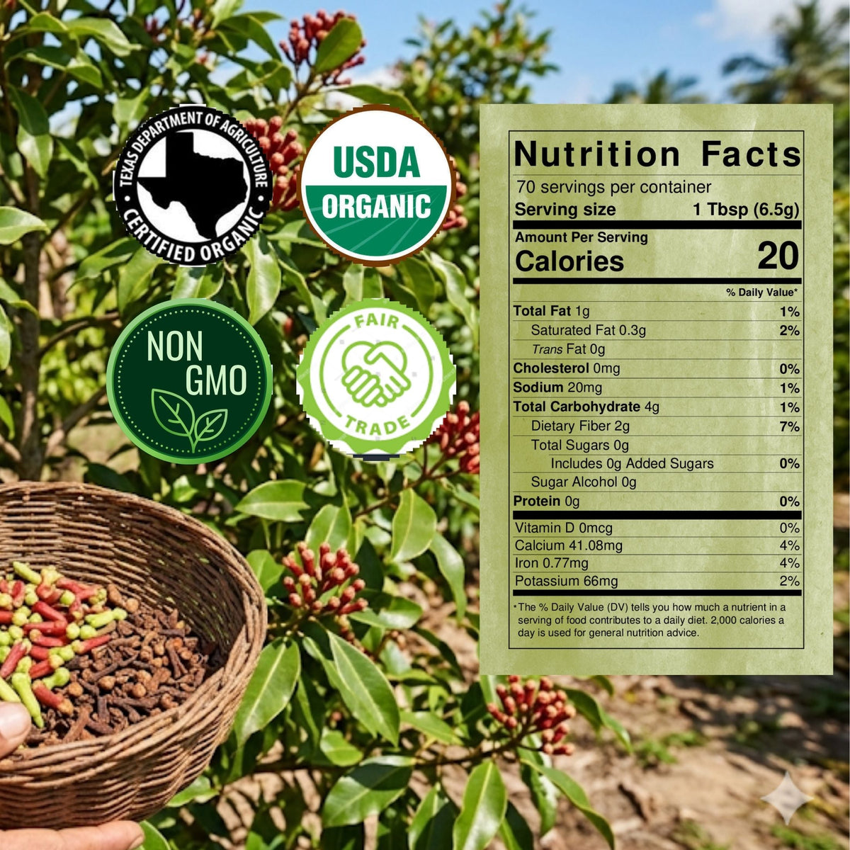 Organic Whole Cloves – For Mulled Wine, Biryani & Spiced Tea
