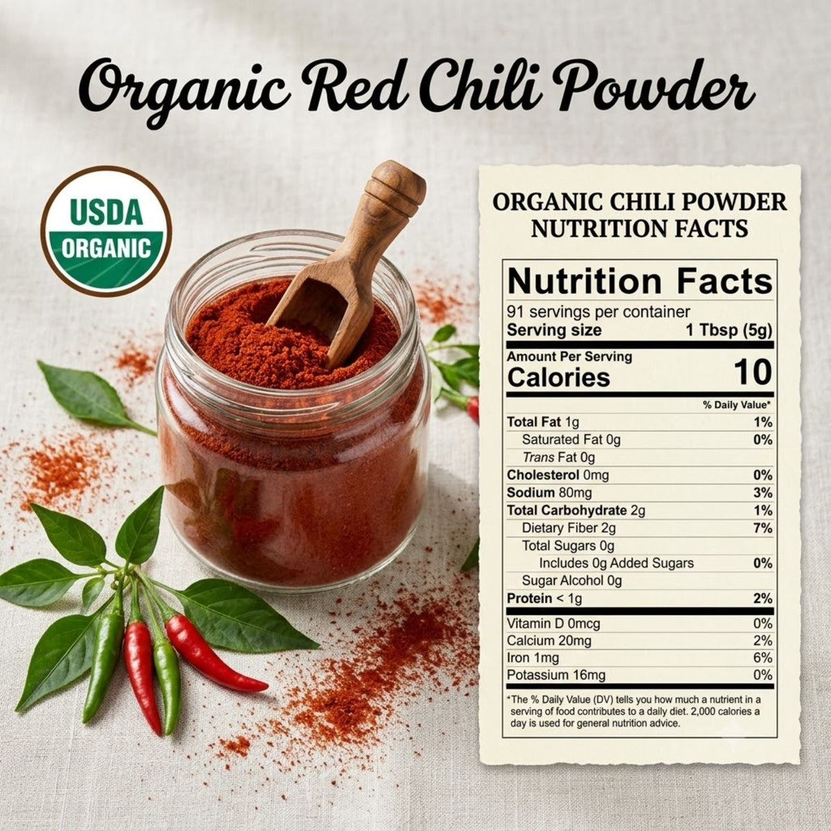 Organic Red Chili Powder – Bold Heat for Curries & Marinades