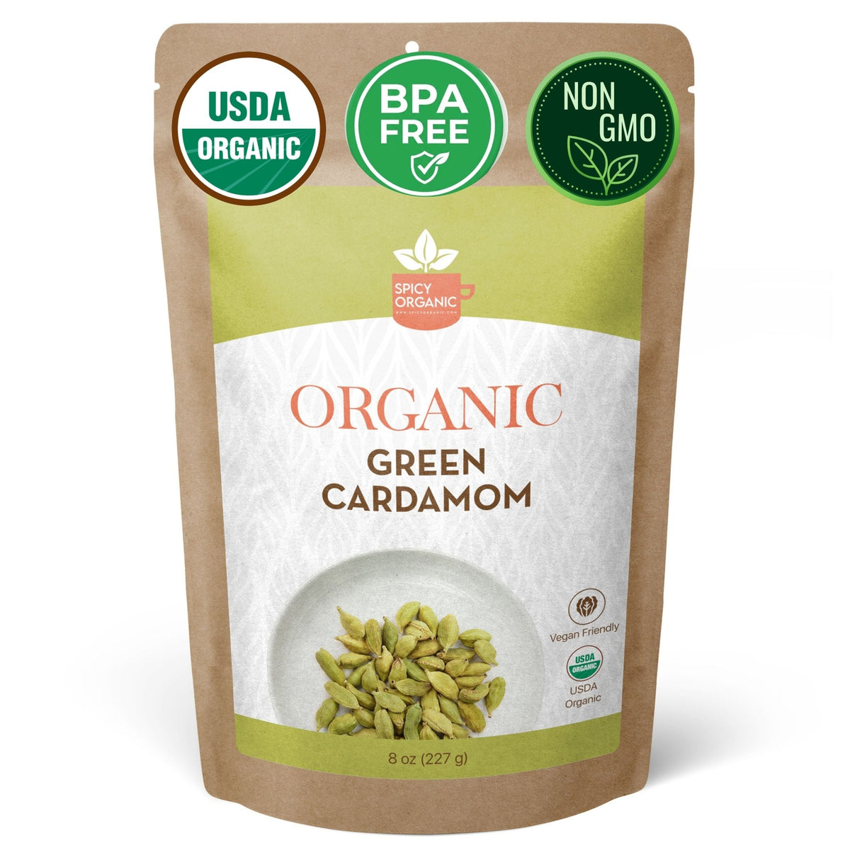 Organic Green Cardamom Pods – Jumbo, for Chai & Biryani