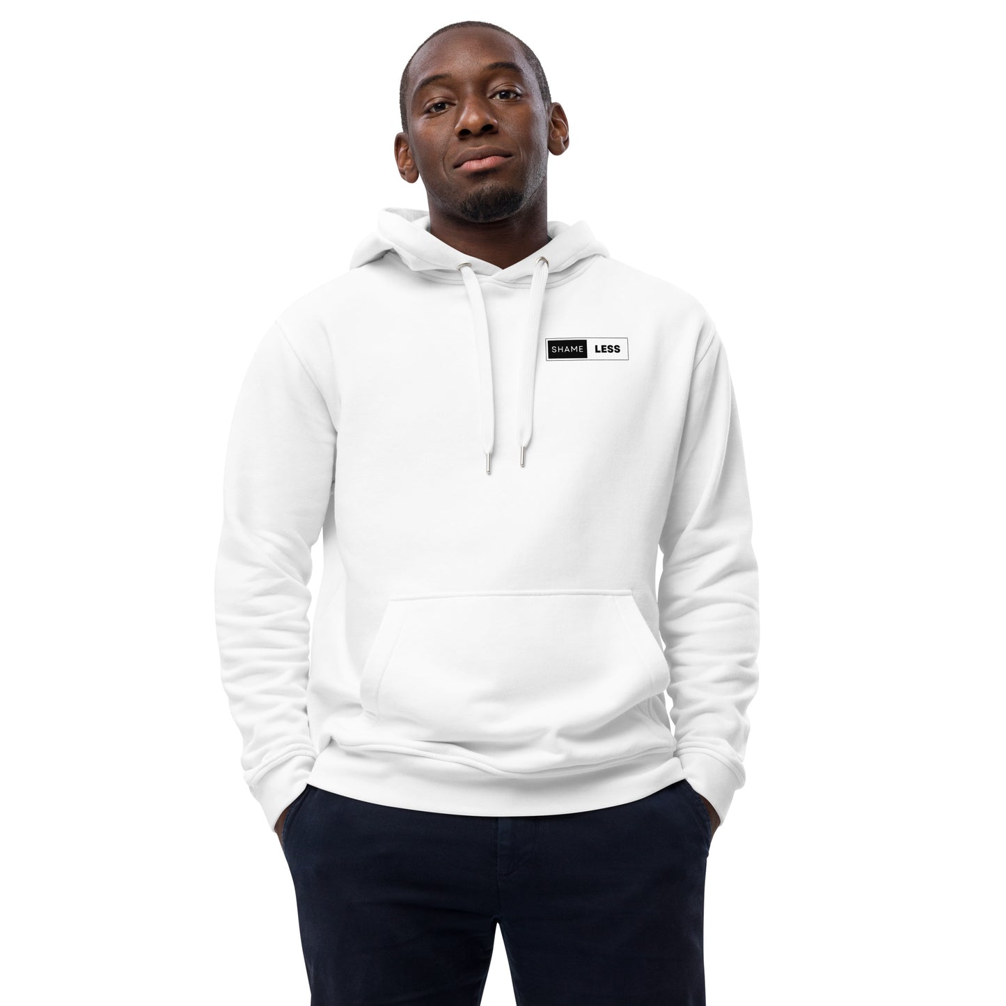 Shameless Warrior Premium Eco Hoodie - White Edition