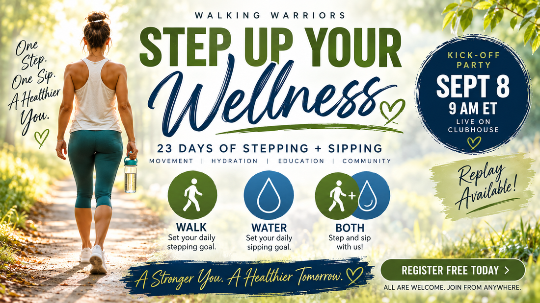 Step Up Your Wellness: Free 23-Day Walking + Hydration Challenge