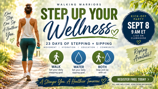 Step Up Your Wellness: Free 23-Day Walking + Hydration Challenge