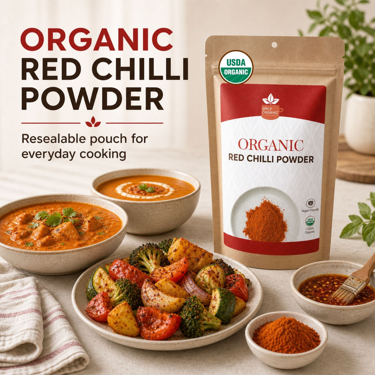 Organic Red Chili Powder – Bold Heat for Curries & Marinades