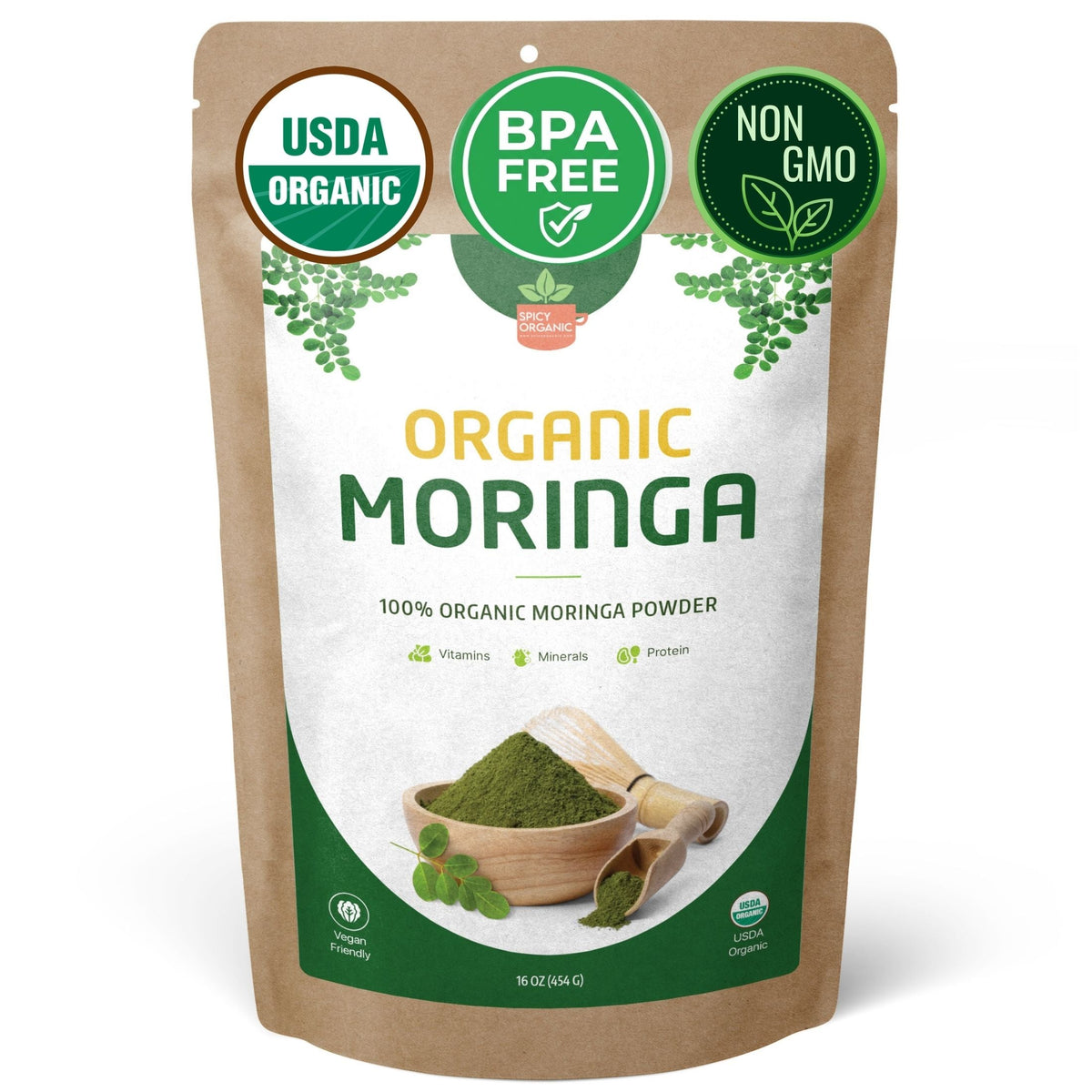 Organic Moringa Powder – For Smoothies & Golden Milk