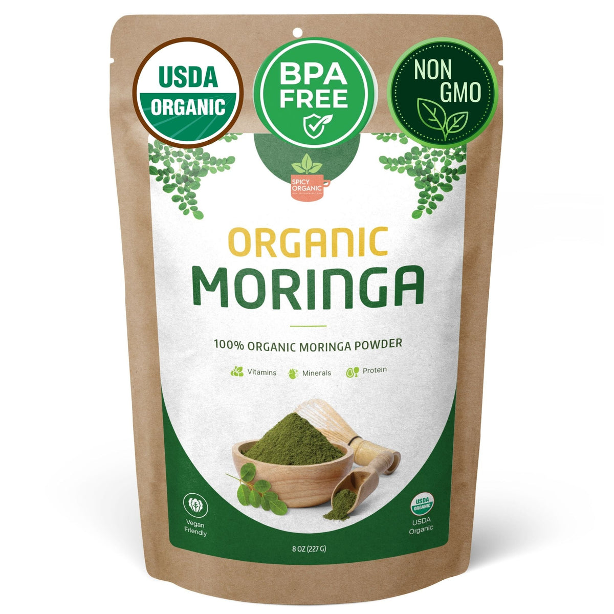 Organic Moringa Powder – For Smoothies & Golden Milk