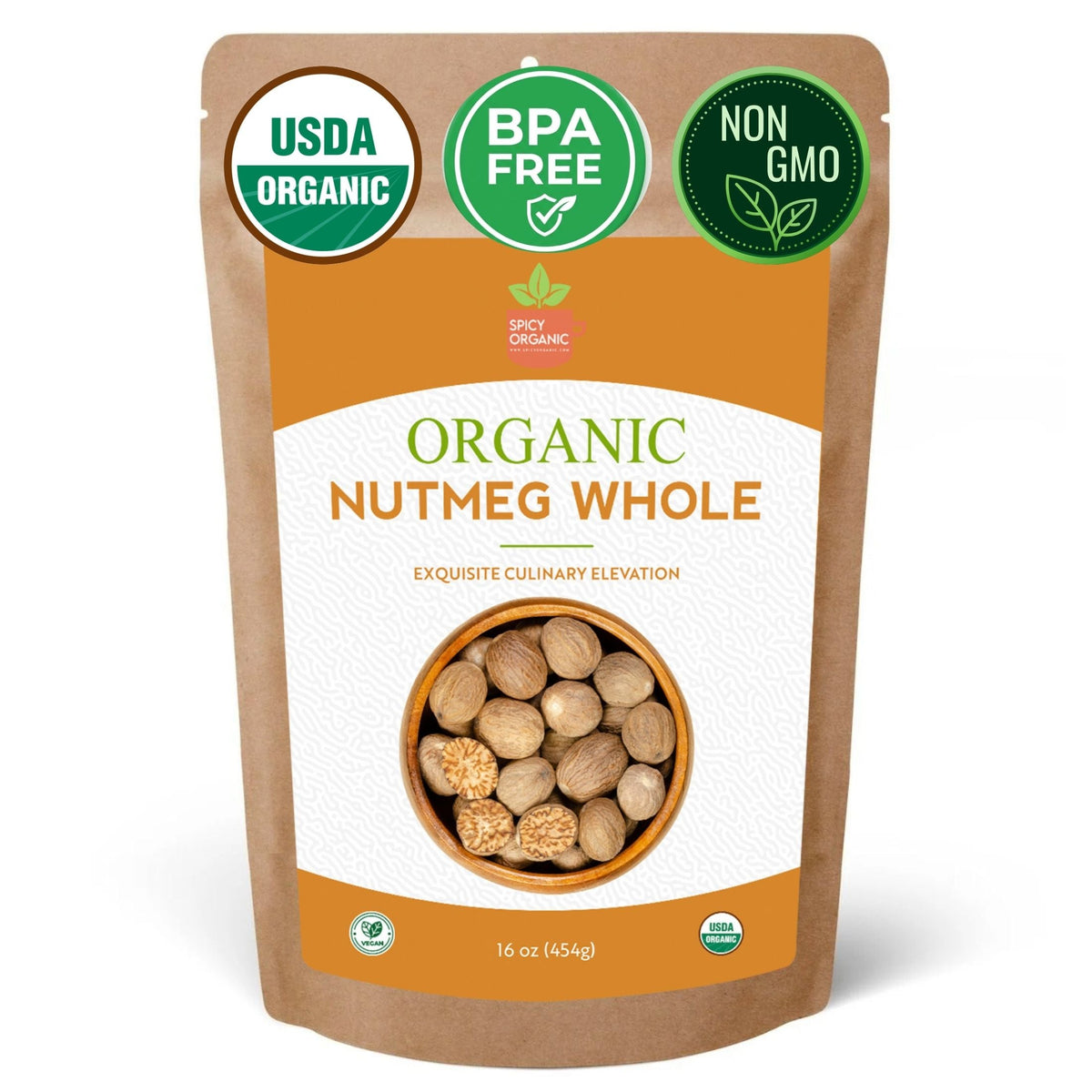 Organic Whole Nutmeg – Grate Fresh for Baking & Chai