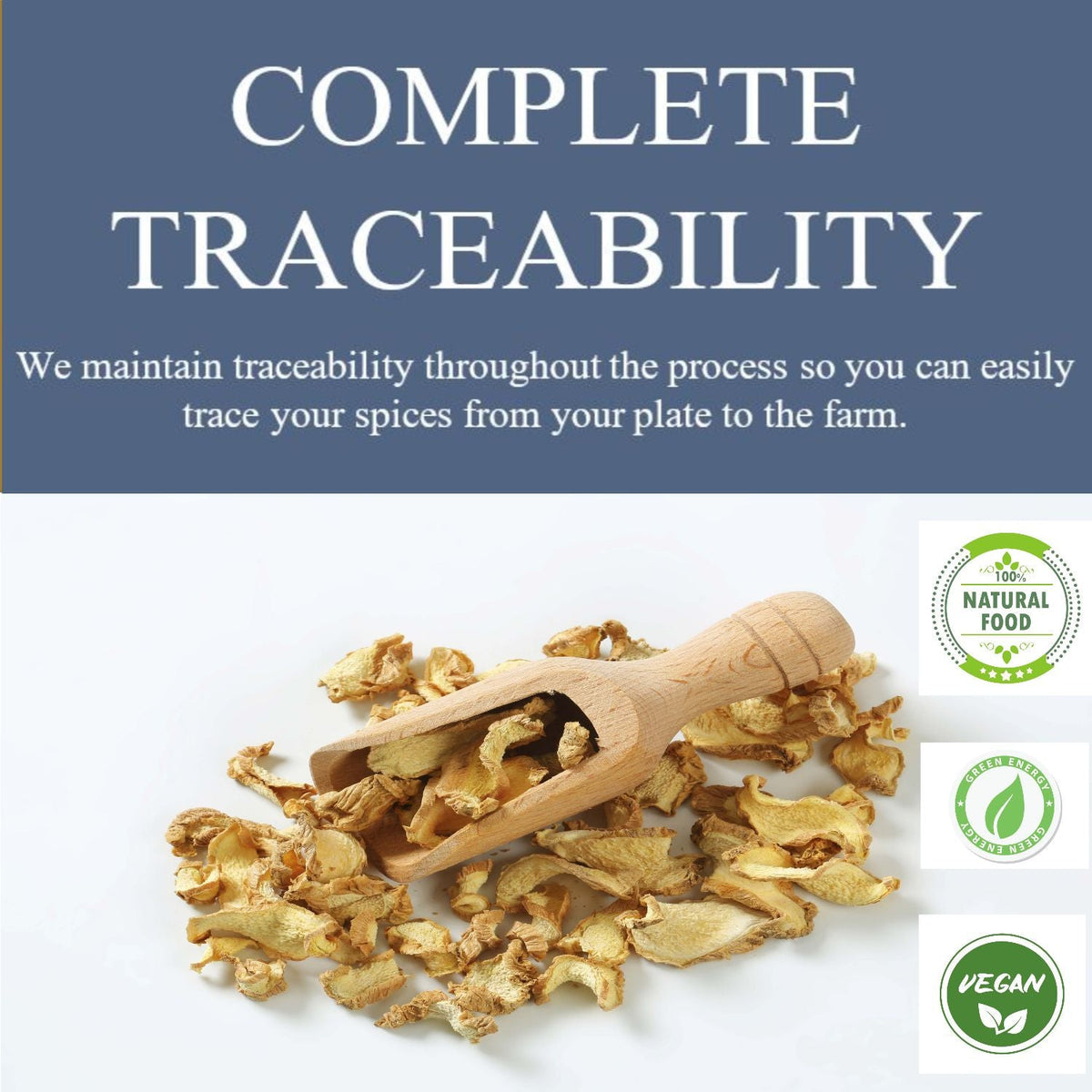 Organic Dried Ginger Slices – For Tea & Cooking
