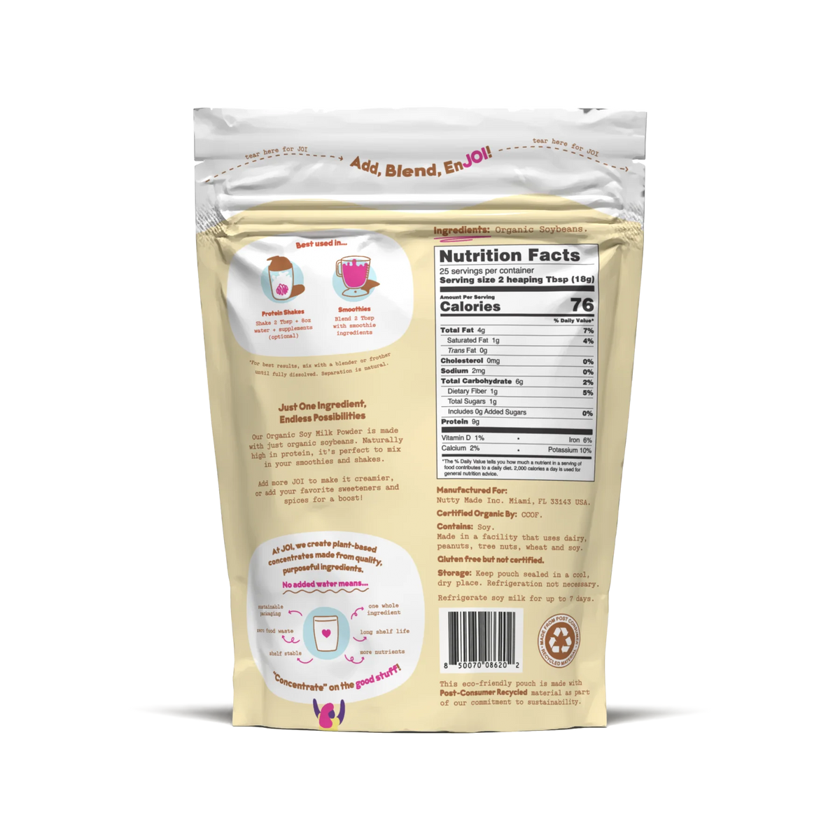 Organic Soy Milk Powder 2-Pack