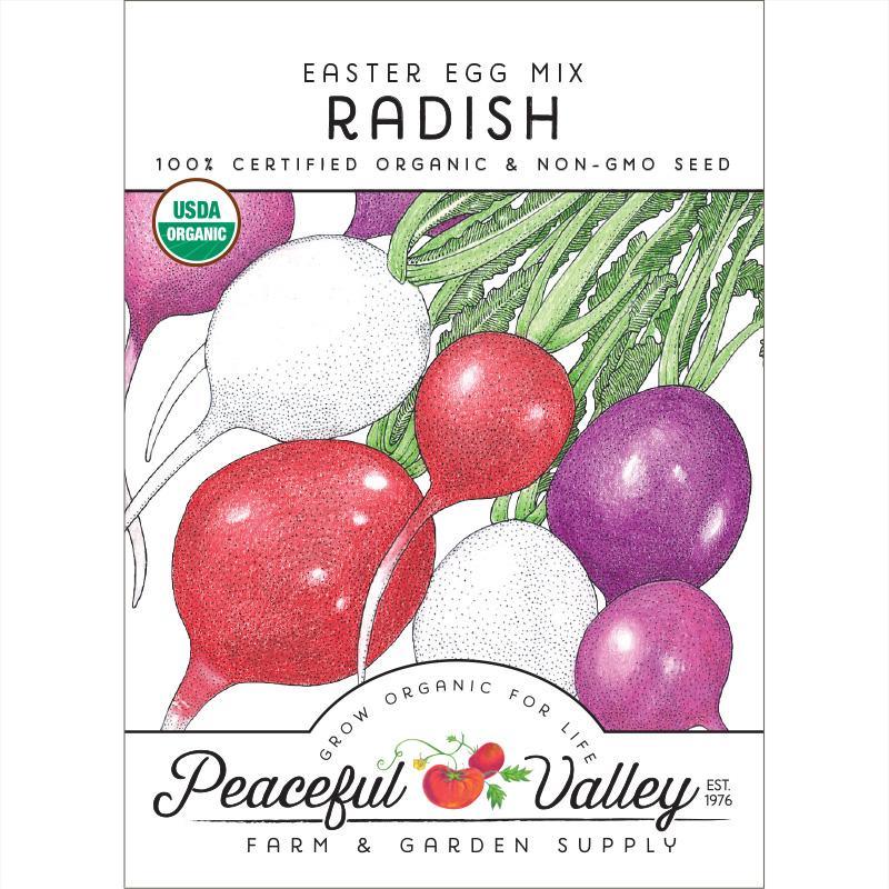 Easter Egg Mix Radish Seeds (Organic)
